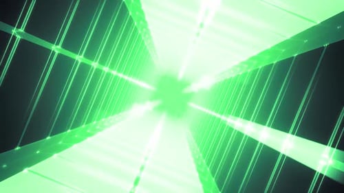 Alien Ship Grid Tunnel