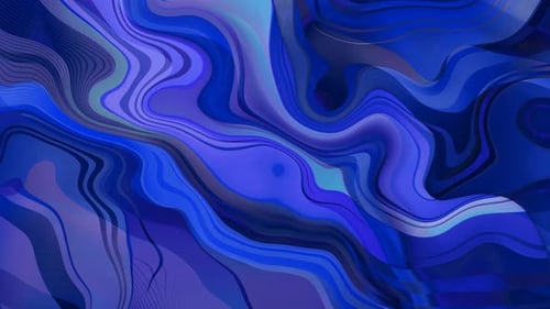 Abstract Blue and Purple Liquid Flow Motion Background