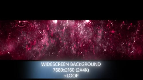 Dynamic Red Glitter Sparkle Abstract Widescreen Background