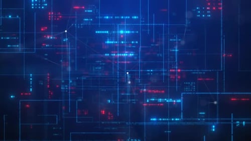 High Tech Digital World Background 4K 03