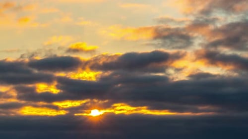 Dramatic Clouds at Sunset or Sunrise