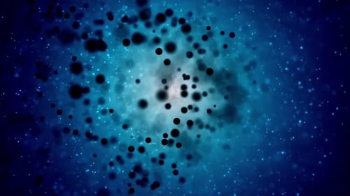 Deep Space Black Stars Motion Graphics Background