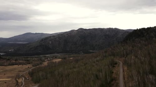 Mountain Landscape in Cloudy Weather