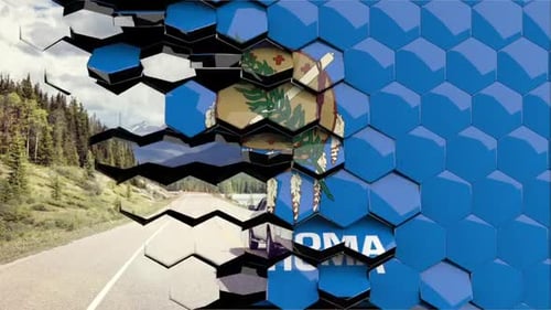 Dynamic 3D Hexagon Grid Transition Reveal