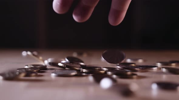 sprinkle a handful of coins on the table, Business, Corporate Stock ...