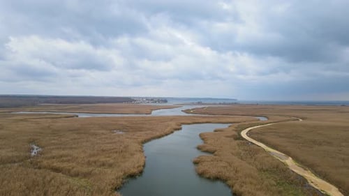 lake and reeds in autumn, Igneada, Turkey