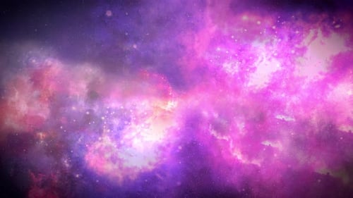 Dynamic Cosmic Nebula and Twinkling Stars Animation