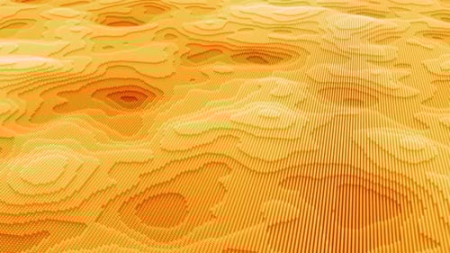 Digital Pixelated Terrain Landscape Contours 1 4K