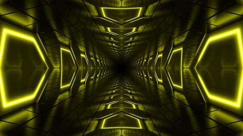 Gelber Tunnel-Hintergrund