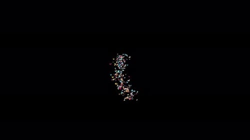 Vibrant Colorful Confetti Particle Burst Animation