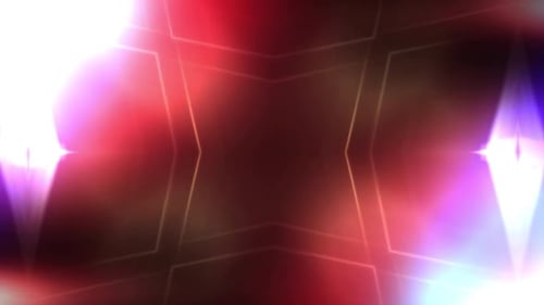 Abstrato colorido caleidoscópico Loopable Motion Graphic fundo