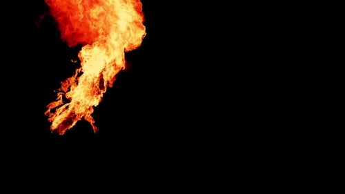 Feuer in Zeitlupe