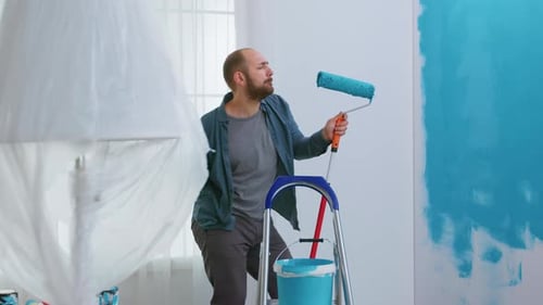 Singing on Roller Brush