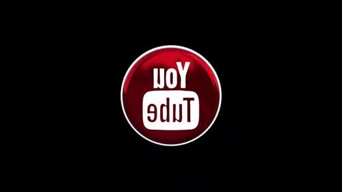 3D Glossy YouTube Icon Spinning Animation