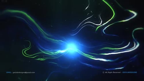 Abstract Fluid Energy Line Reveal