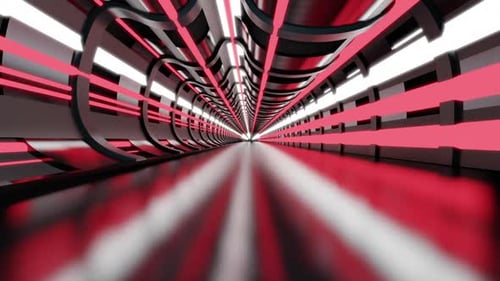 3D rendered visualization of futuristic interior