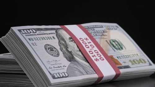 Stacks of United States One Hundred Dollar Bills