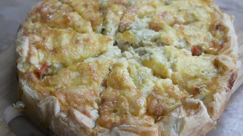 Meat Pie From the Oven