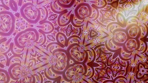 Abstract Psychedelic Kaleidoscope Pattern Motion Background Loop