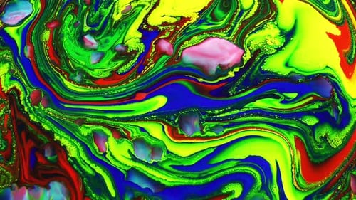 Swirling Bright Colors Abstract Background