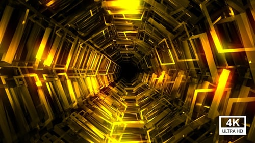 Vj Golden Tunnel 4K 02