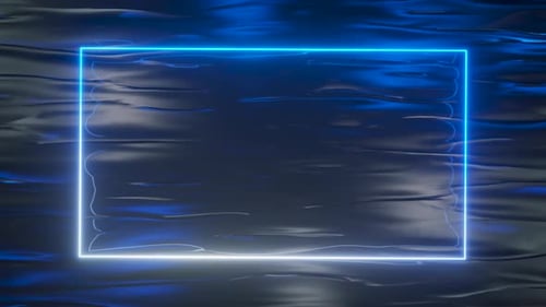 Un cadre fluo brillant scintille