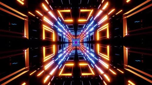 Sci Fi Space Tunnel Vj Loop 4K