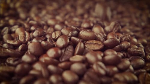 Kaffeebohnen-Nahaufnahme