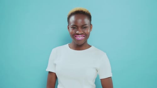 Happy Woman Smiling and Laughing Portrait