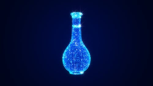 Florero con holograma 3D