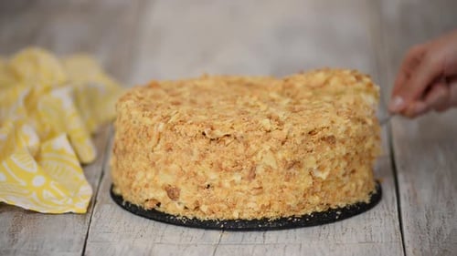Gâteau fait maison Napoleon Puff Pastry Custard Cream