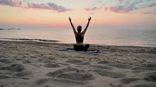 Yoga on the beach