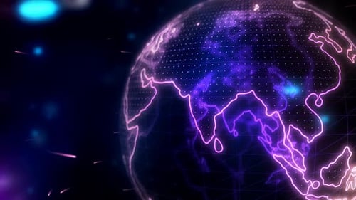 Welt-Hologramm 4k
