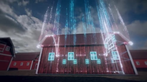 El Granero En Granja Hud Holograma Escaneo Hd