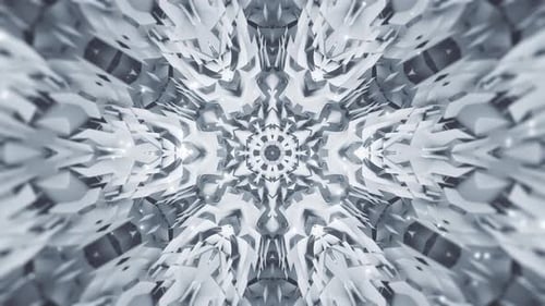 White Abstract Snowflake