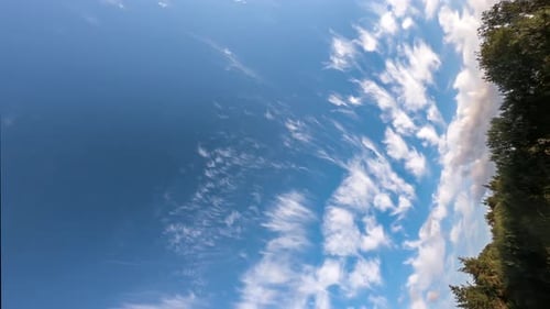 Cirrus Clouds Forming High in Blue Sky in County Donegal Ireland TIMELAPSE