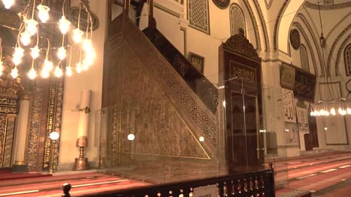 Interior of World's Most Beautiful Giant Historic Great Mosque