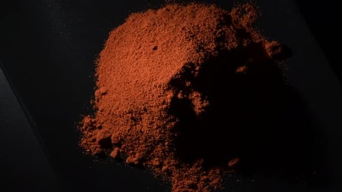Close Up of pile of brown spice powder