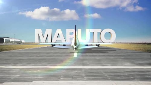 Commercial Airplane Landing Capitals And Cities Maputo