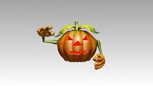 Kürbis-Promo-Anzeigen Halloween-Show geschlungen