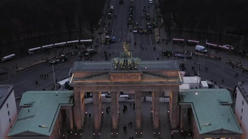 VUE AÉRIENNE : Visite guidée de Brandebourg avec feux de signalisation à Berlin, Allemagne