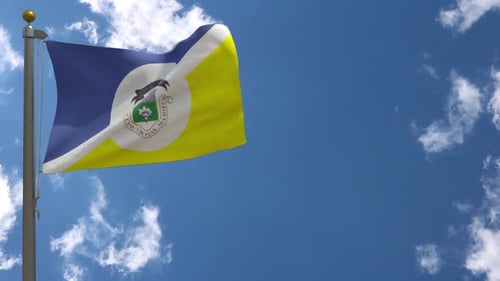 Winnipeg City Flag Manitoba (Canada) On Flagpole