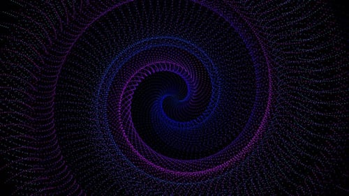 spiral blue pink Particle