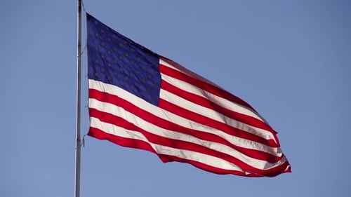 Amerikanische Flagge Zeitlupe