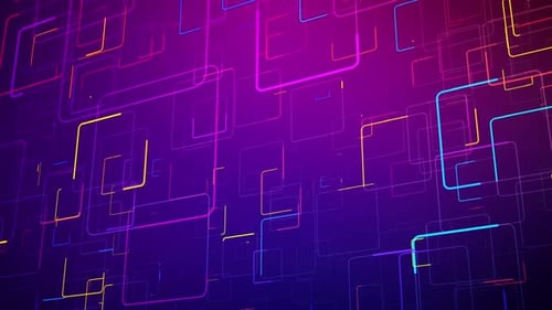 Vibrant Abstract Glowing Lines Digital Network Background