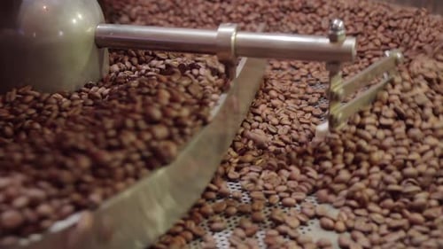 Close Up Of Roasted Coffee