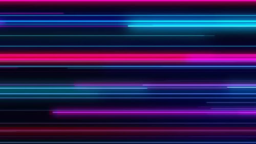 Abstract Neon Speed Lines Motion Background Loop
