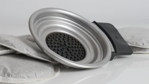 Close Up of Coffee Pods and Filter