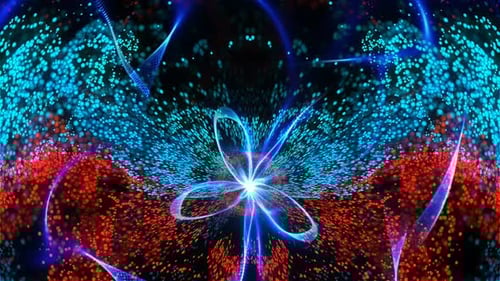 Abstract Digital Energy Particles Background Loop