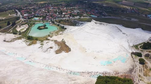 Paisagem incrível de Pamukkale